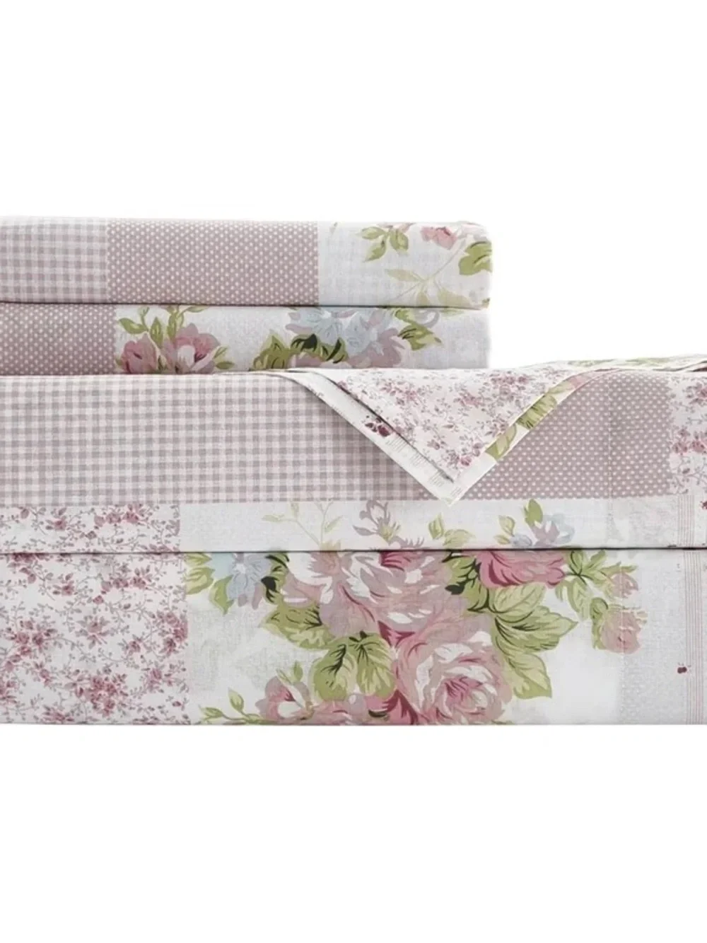 Floral Patchwork Queen sheet Set 4 piece